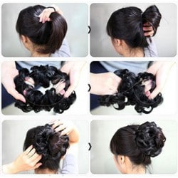 Coc Elegant Sintetic Blond - Extensii de par București