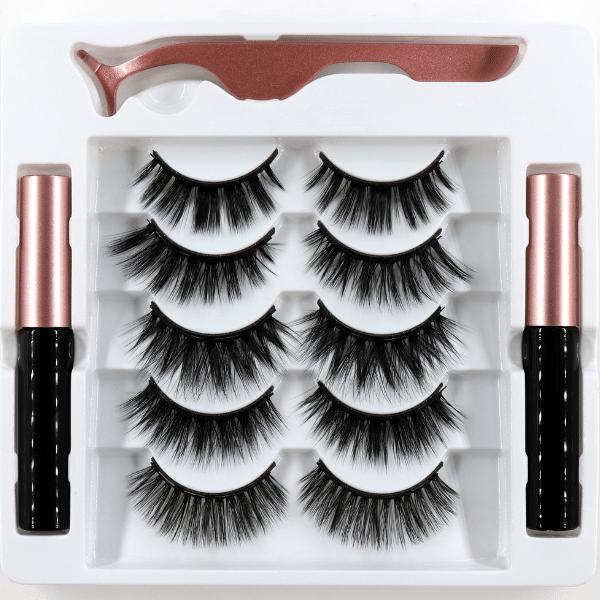 Set 5 perechi extensii de gene cu tus magnetic ultrarezistent - Extensii de par București