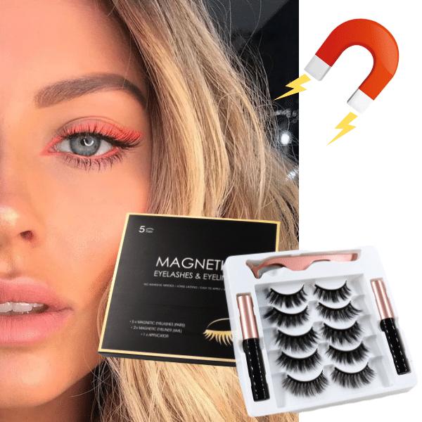 Set 5 perechi extensii de gene cu tus magnetic ultrarezistent - Extensii de par București