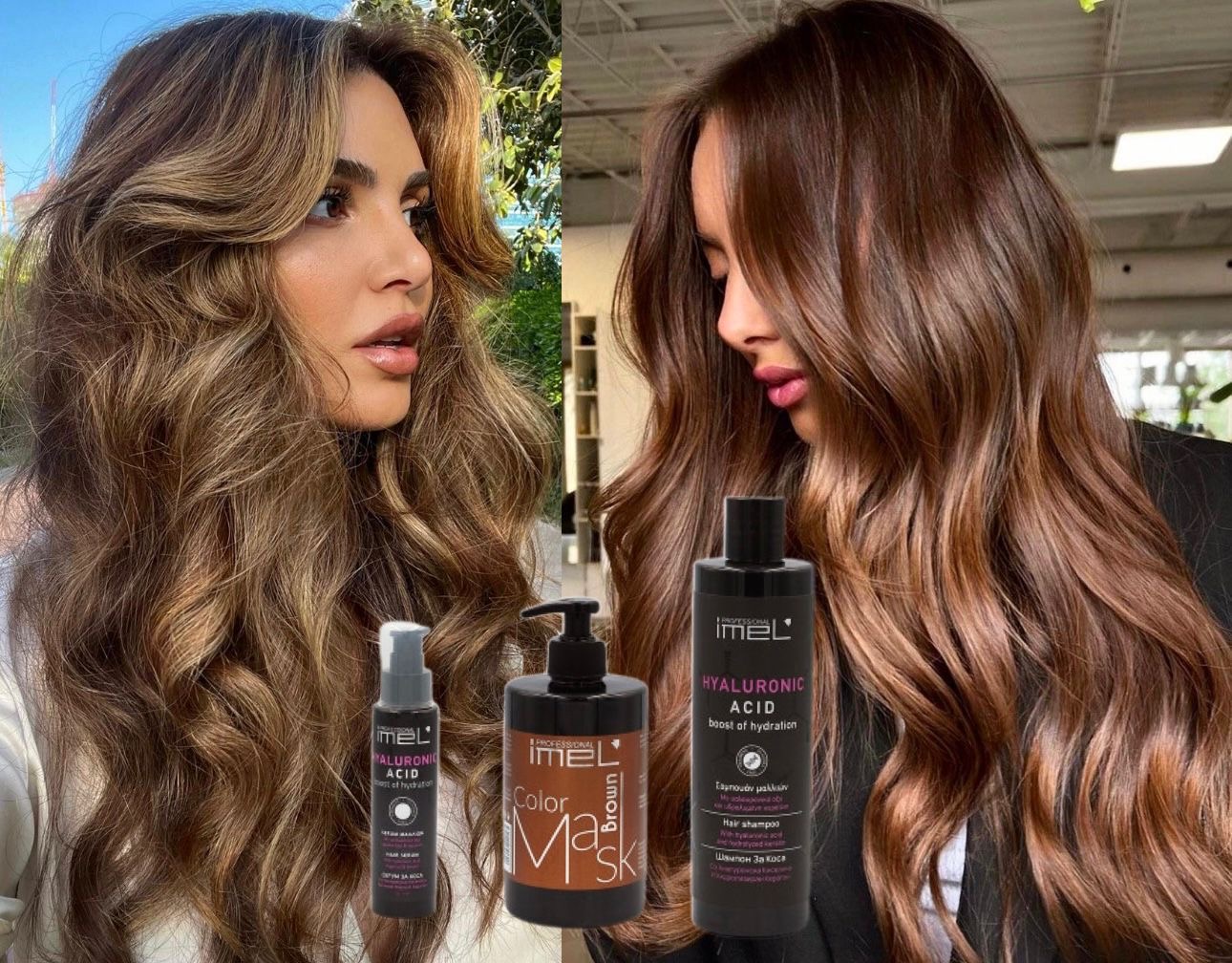 Set Profesional Ingrijire si nuantare BROWN - Extensii de par București