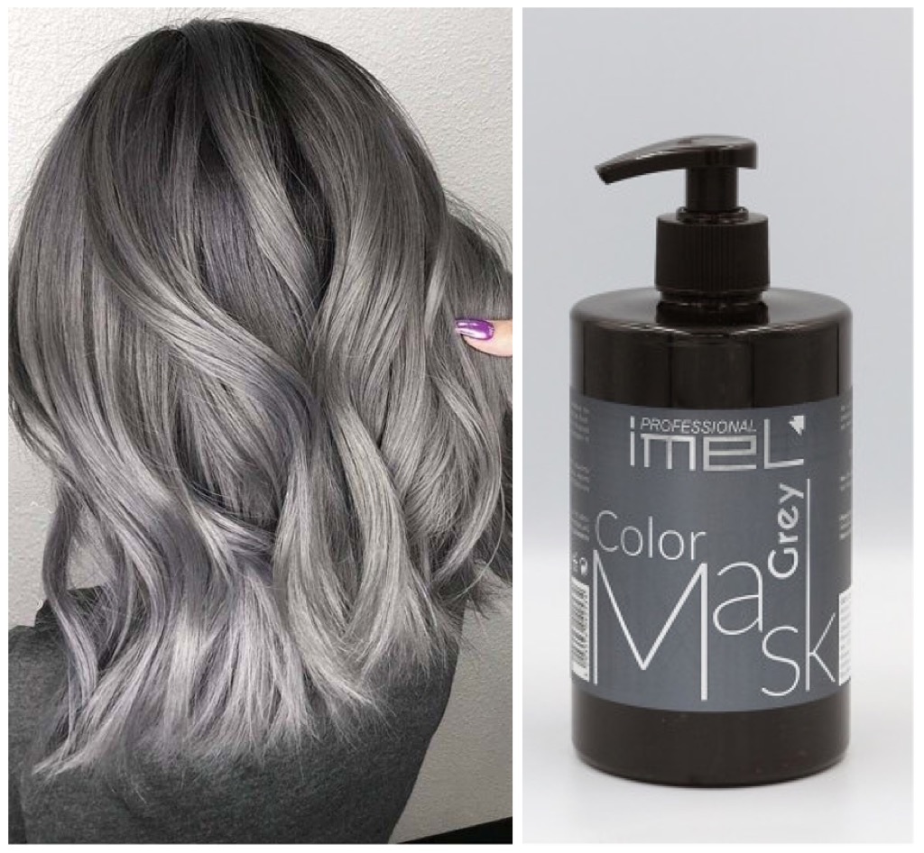 Masca nuantatoare Imel Professional Grey 500ml - Extensii de par București