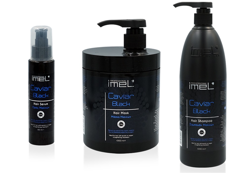 Set profesional Ingrijire BLACK CAVIAR ( recomandat dupa tratamentele de indreptare cu keratina) - Extensii de par București