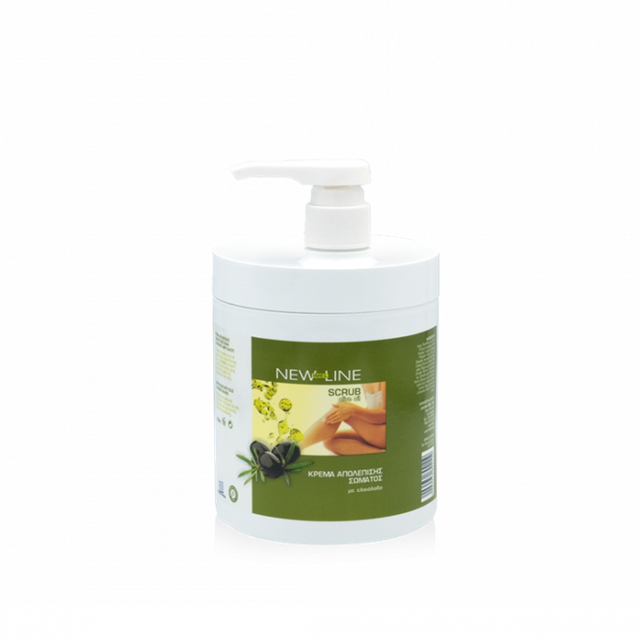 New Line Olive Oil Crema exfolianta pentru corp 1000ml - Extensii de par București New Line Olive Oil Crema exfolianta pentru corp 1000ml - Extensii de par București