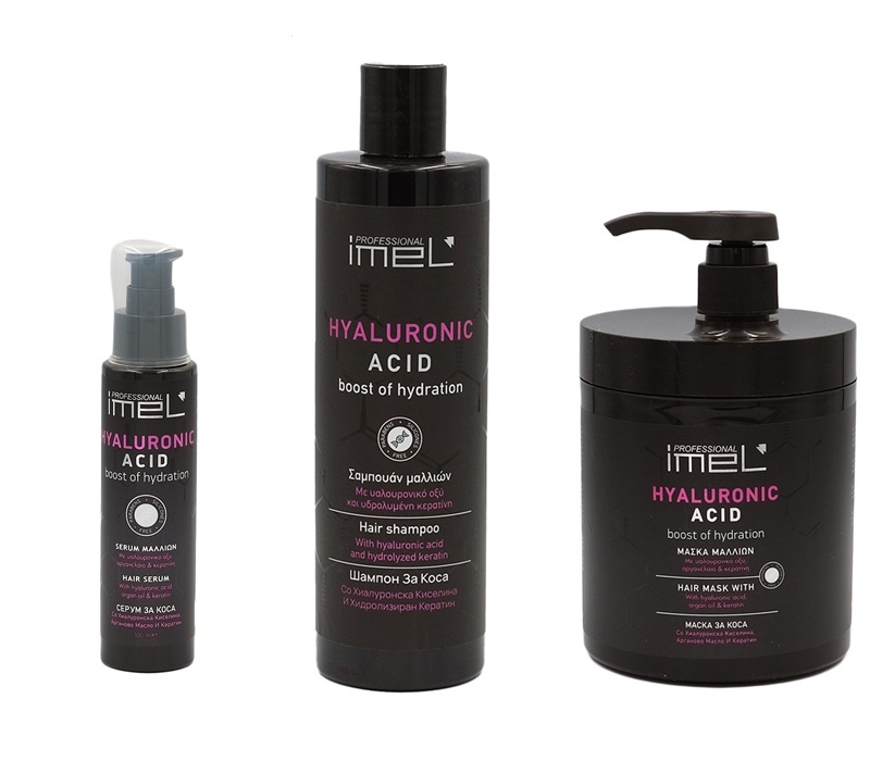 Set Ingrijire par ACID HIALURONIC (sampon/ masca, ser) - Extensii de par București