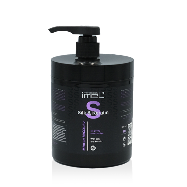 Masca Profesionala pentru par Silk and Keratin,1000 ml - Extensii de par București