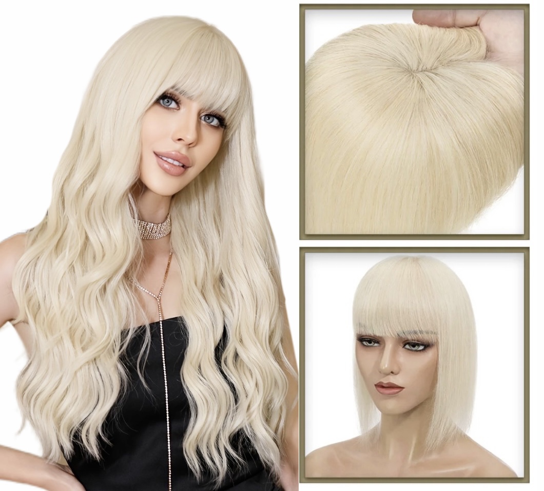Breton cu Calota Blond Platinat - Extensii de par București