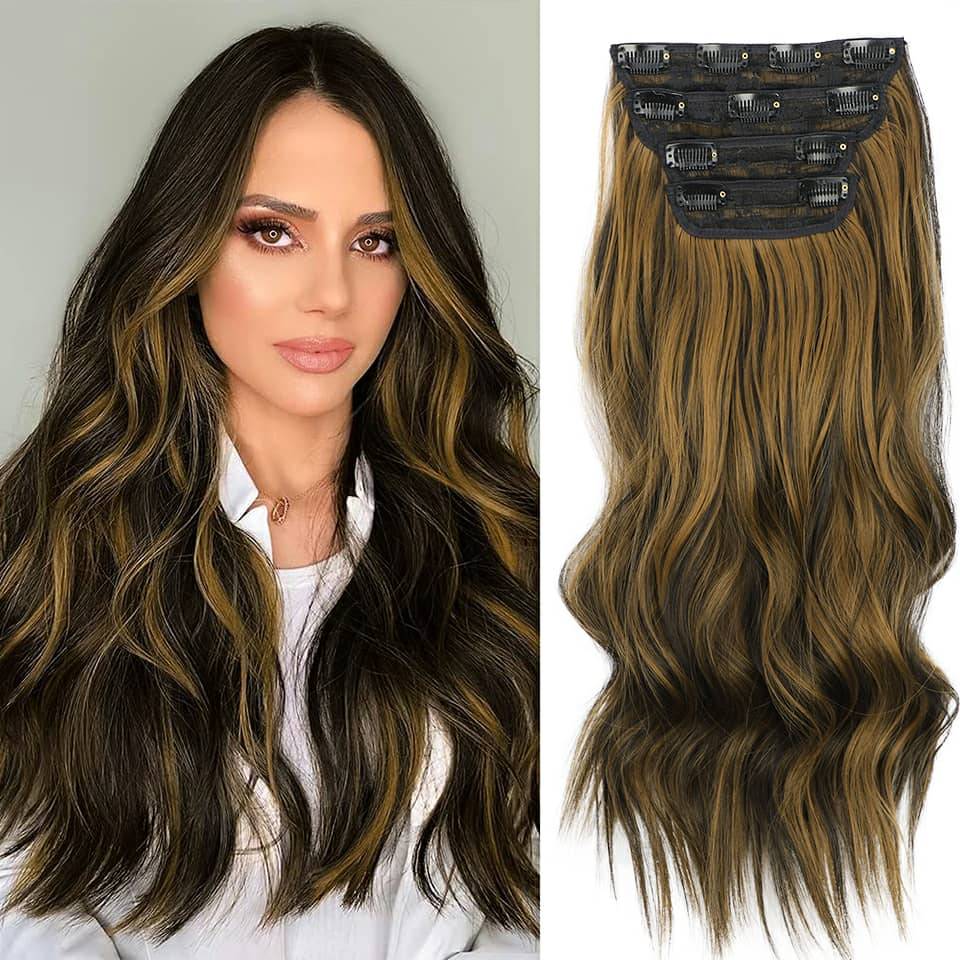 Extensii clip-on sintetic (super volum) Suvitat #7/#2, 200g - Extensii de par București Extensii clip-on sintetic (super volum) Suvitat #7/#2, 200g - Extensii de par București