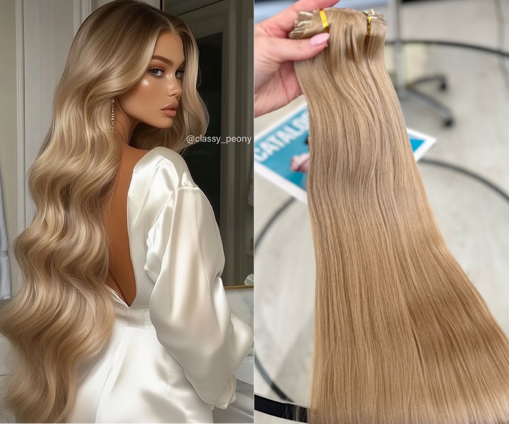Clip-On Drept Sintetic 14# - Extensii de par București