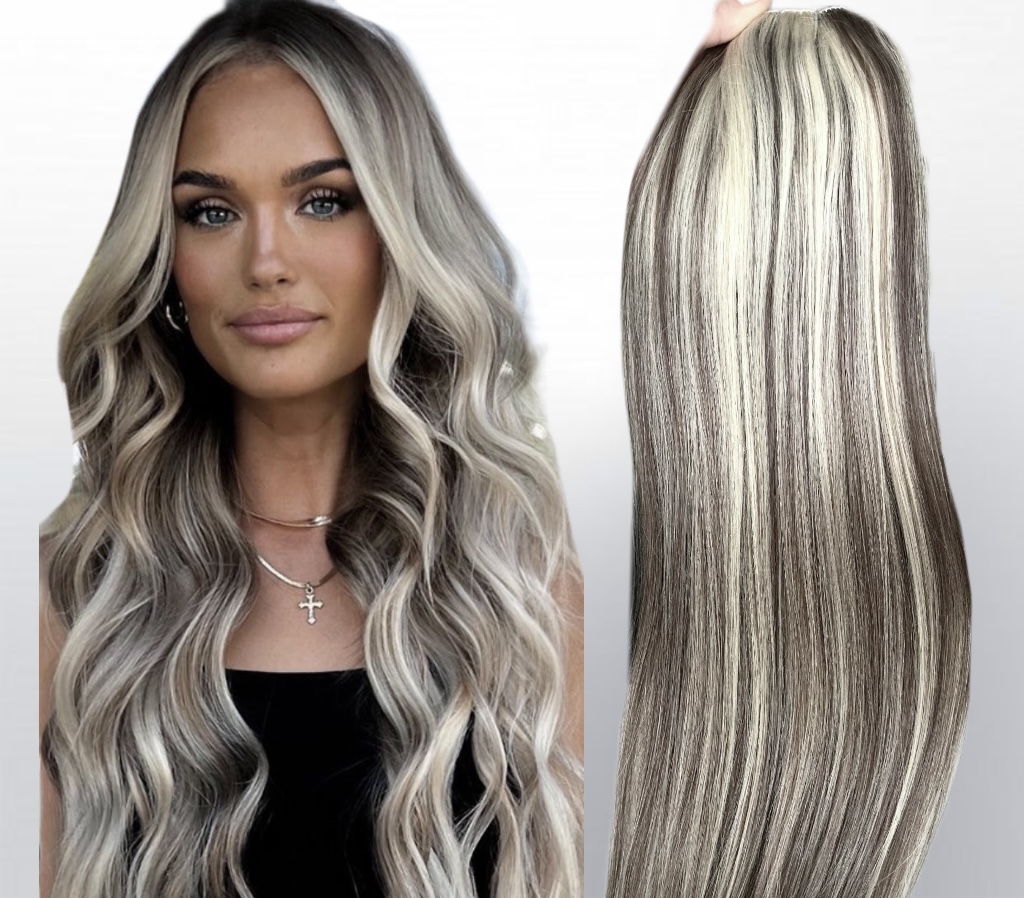 Clip-On Diamond Balayage  #9 White - Extensii de par București