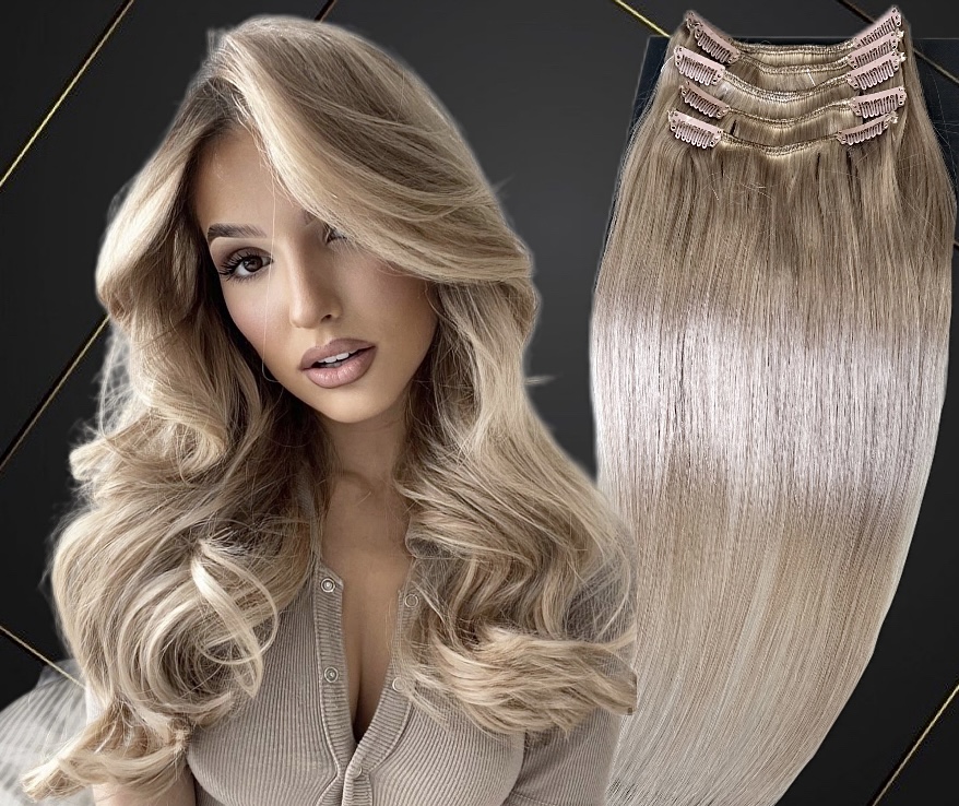 Extensii Clip-On MiniGold Blond Cenusiu #20 - Extensii de par București