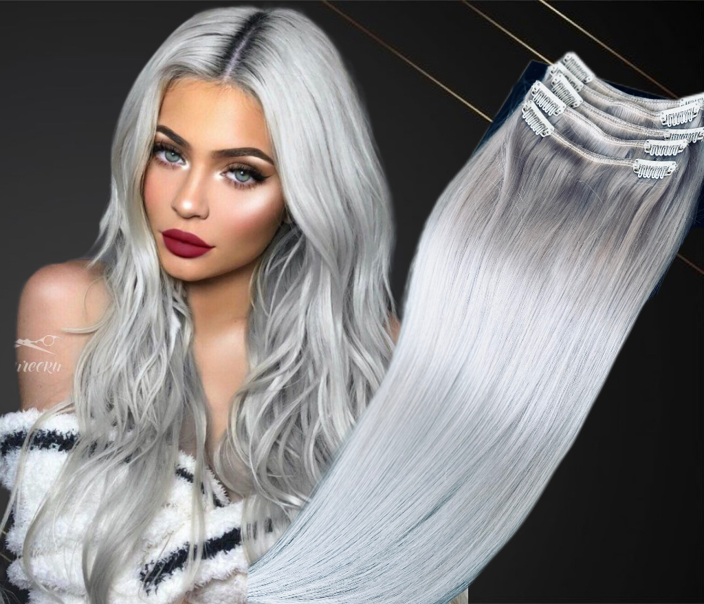 Extensii Clip-On MiniGold Grey - Extensii de par București