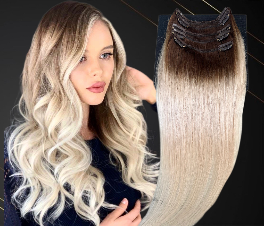 Extensii Clip-On MiniGold Ombre #9/#60A - Extensii de par București