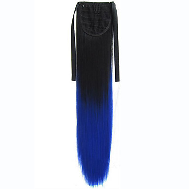 Coada de Par cu bentite Ombre #1B Blue - Extensii de par București Coada de Par cu bentite Ombre #1B Blue - Extensii de par București