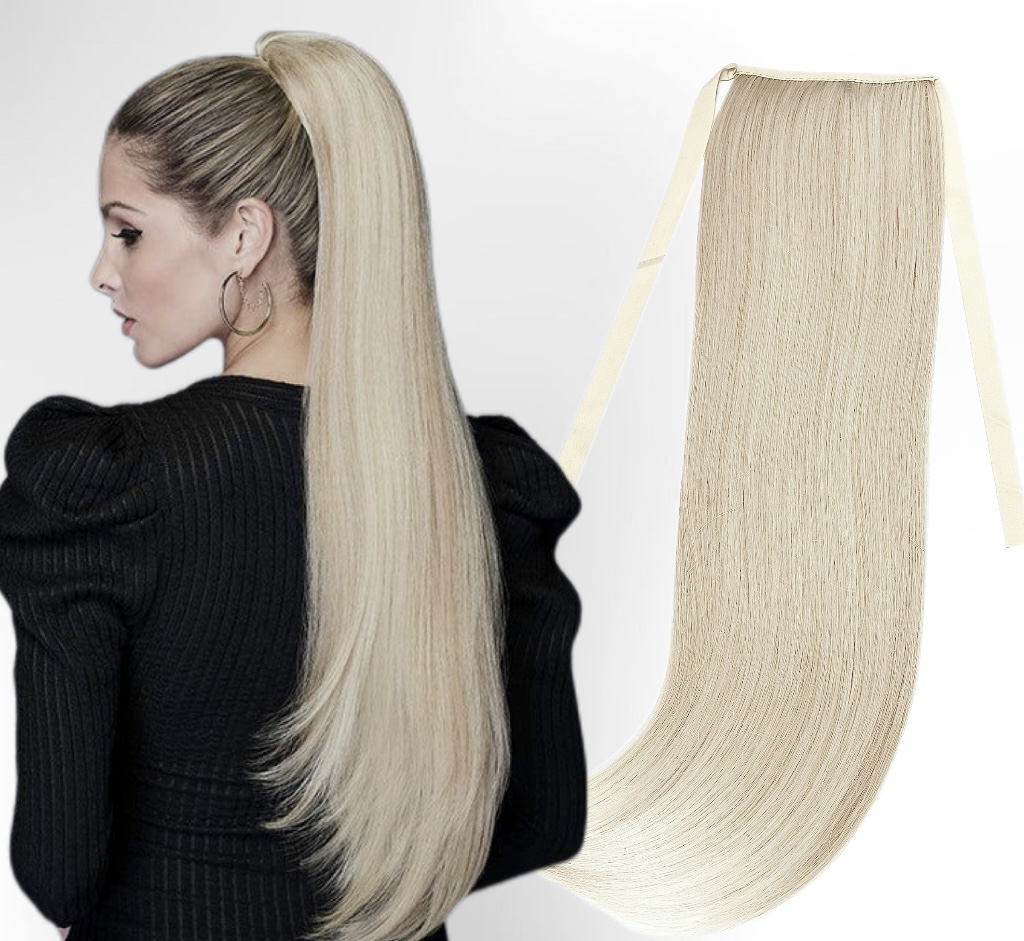 Coada de par White Platinum #60 - Extensii de par București