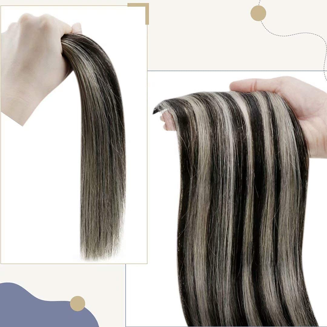 Coada de Par Diamond Balayage #1/ Light Grey - Extensii de par București Coada de Par Diamond Balayage #1/ Light Grey - Extensii de par București