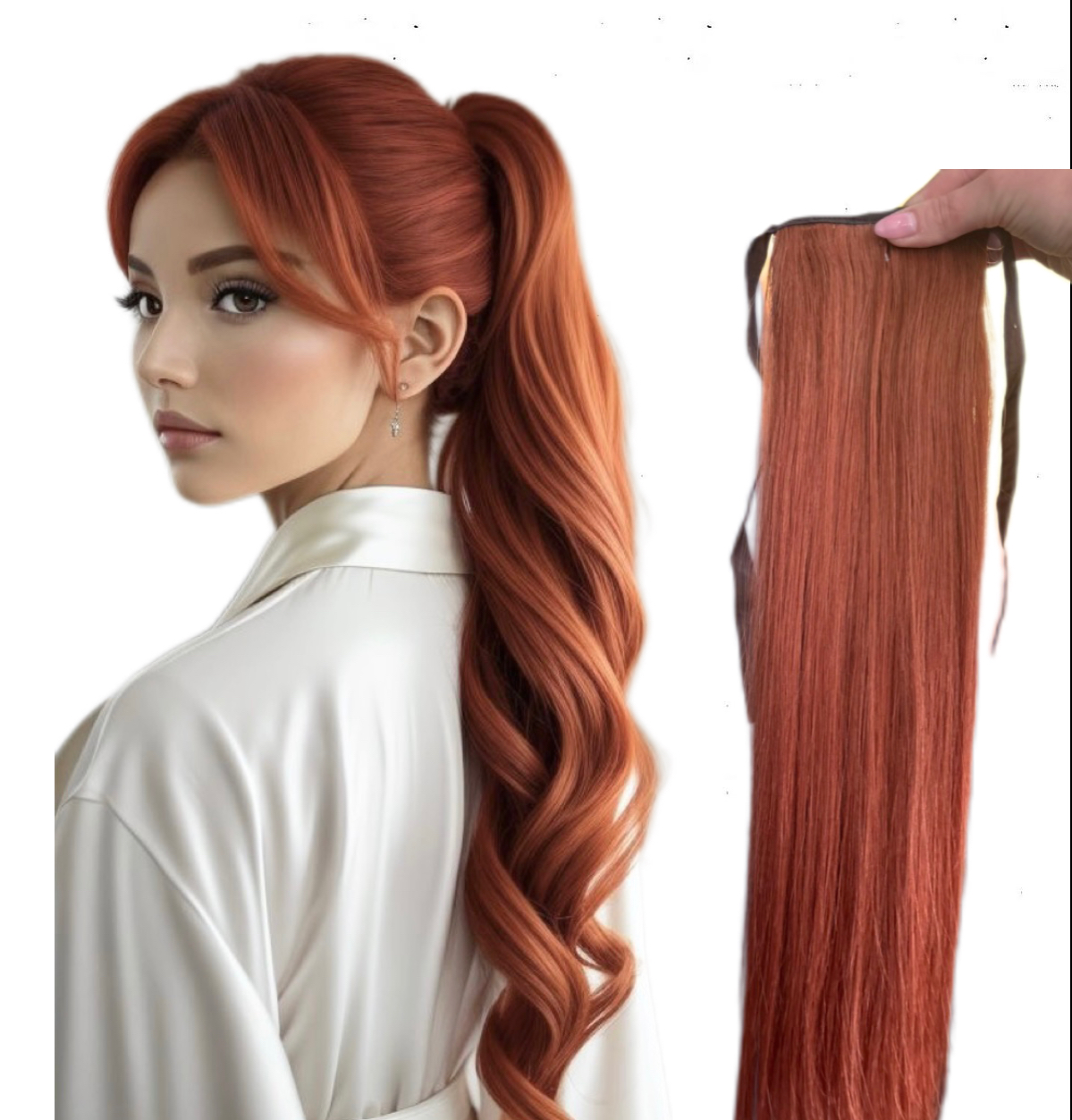 Coada de par White Platinum #30M - Extensii de par București Coada de par White Platinum #30M - Extensii de par București