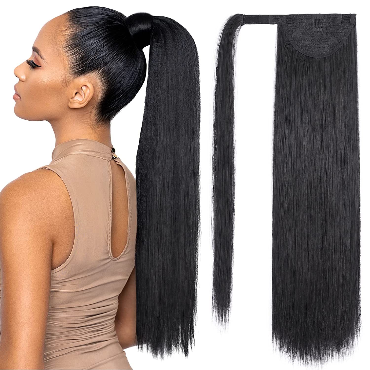 Coada de par cu scai Magic Tail #1B - Extensii de par București Coada de par cu scai Magic Tail #1B - Extensii de par București