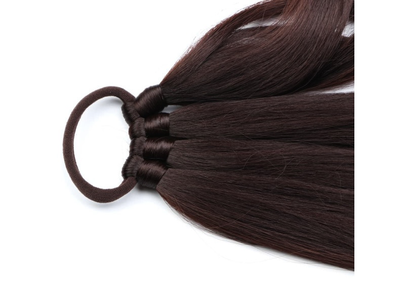 Coada de par pentru impletituri, Saten Inchis, 70 cm - Extensii de par București