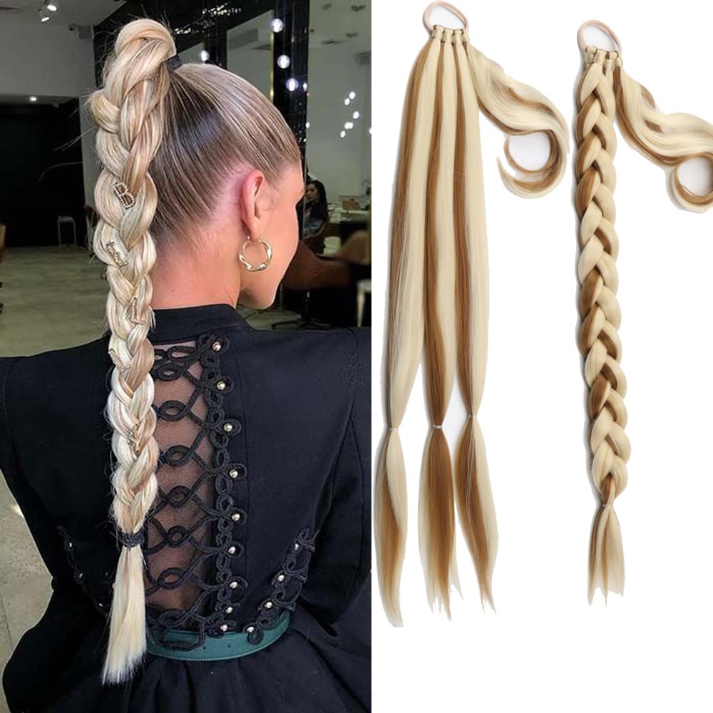 Coada de par pentru impletituri, Blond Suvitat, 70 cm - Extensii de par București