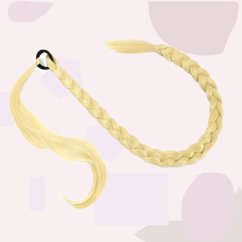 Coada de par pentru impletituri, Blond Deschis, 70 cm - Extensii de par București