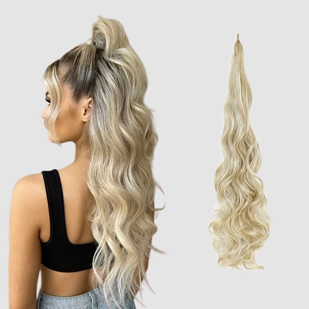 Coada ONE STEP Blond Suvitat - Extensii de par București