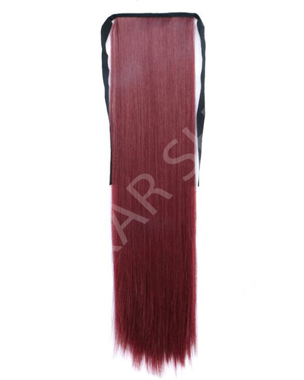 Coada de Par cu bentite #Burgungy - Extensii de par București Coada de Par cu bentite #Burgungy - Extensii de par București