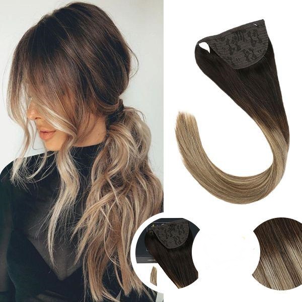 Coada de Par cu bentite Ombre #4 #18 - Extensii de par București Coada de Par cu bentite Ombre #4 #18 - Extensii de par București