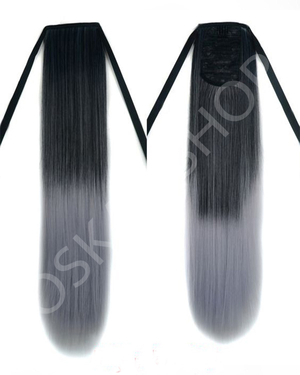 Coada de Par Ombre #1B Grey - Extensii de par București Coada de Par Ombre #1B Grey - Extensii de par București