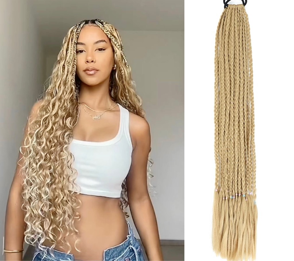 Coada AFRO Blond Bej - Extensii de par București