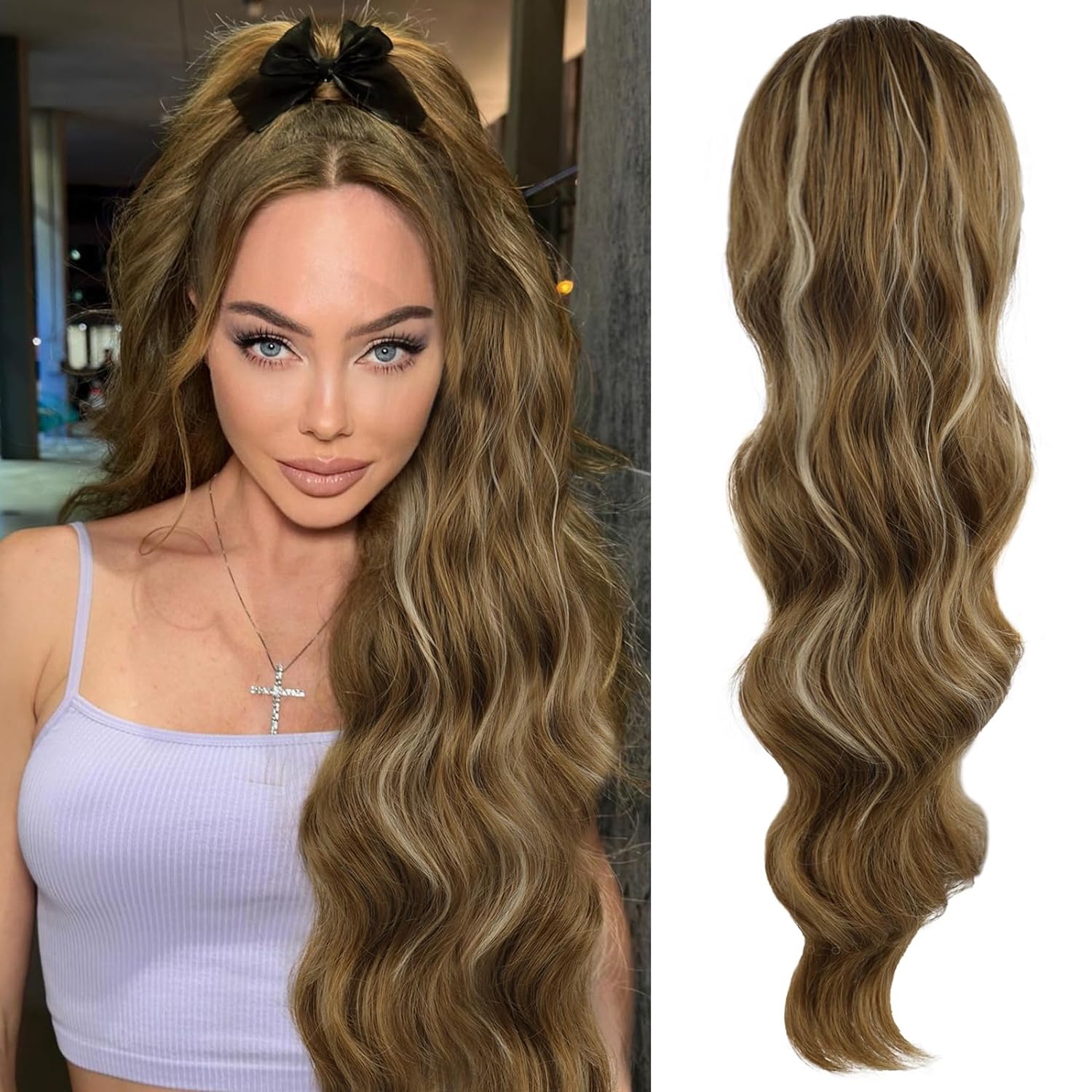 Coada de Par cu snur Saten Suvitat Soft, 70 cm - Extensii de par București