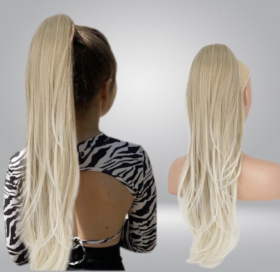 Coada cu Snur Blond Suvitat Soft 70 cm - Extensii de par București Coada cu Snur Blond Suvitat Soft 70 cm - Extensii de par București