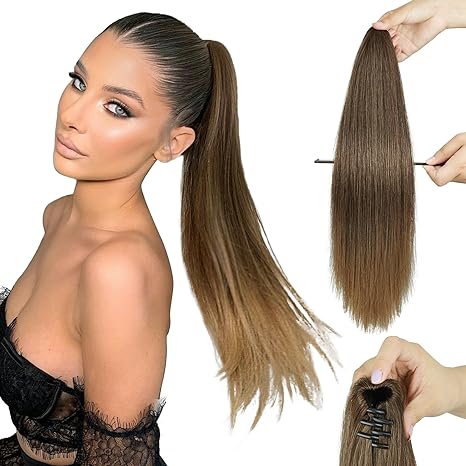 Coada Pe Cleste Balayage #6 #8 Drept - Extensii de par București