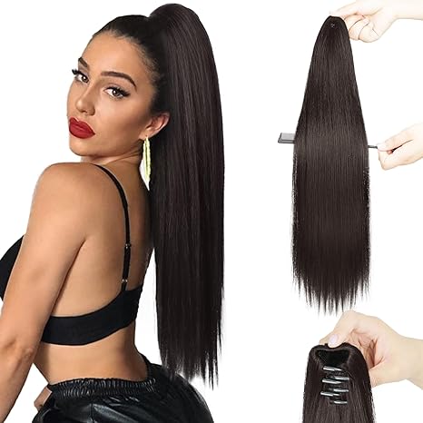 Coada Pe Cleste Negru Natural 1B Drept - Extensii de par București