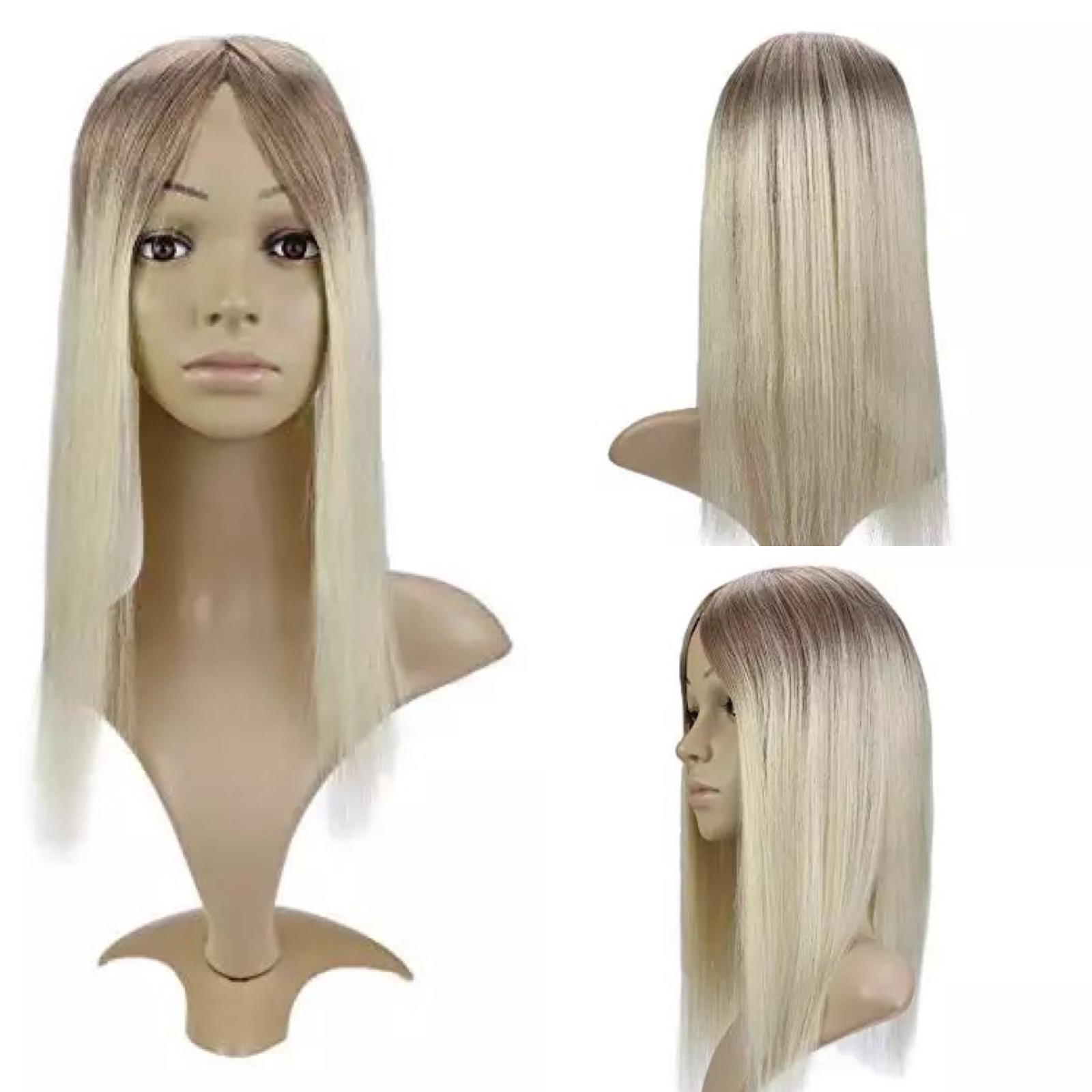 Peruca partiala Blond Nisipiu/Light Grey - Extensii de par București