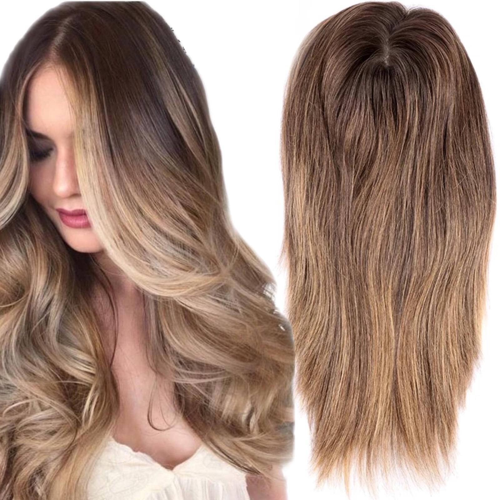 Peruca partiala Saten Deschis/Blond Natural - Extensii de par București