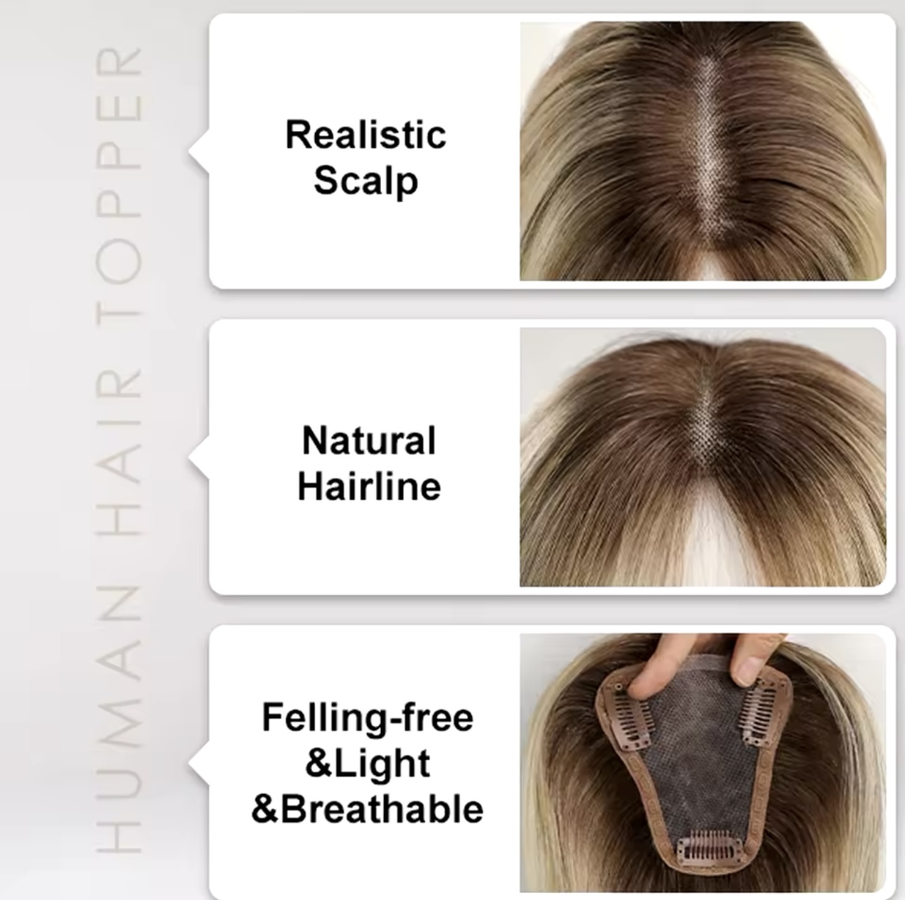 Peruca Partiala Balayage #6/ Light Grey - Extensii de par București