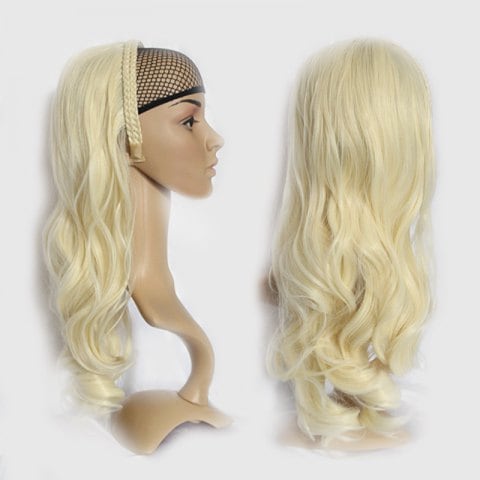 Mese de Volum cu Cordeluta Luxe Blond Alb - Extensii de par București Mese de Volum cu Cordeluta Luxe Blond Alb - Extensii de par București