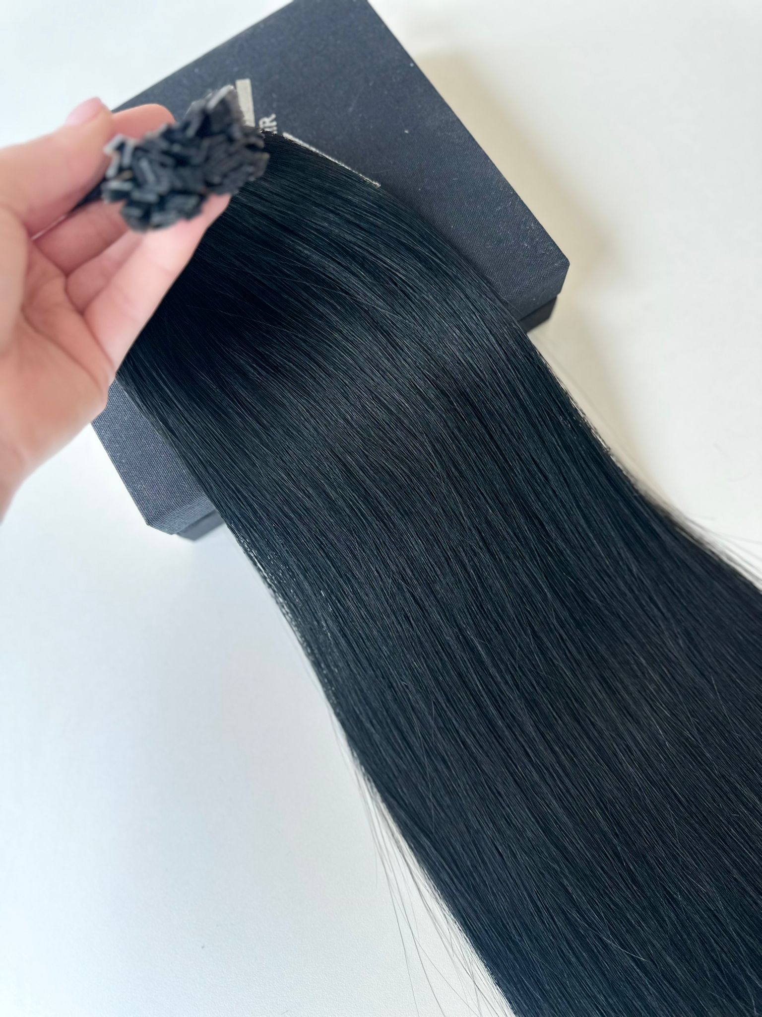 Extensii MICRO KERATINA Russian Hair Negru #1 - Extensii de par București