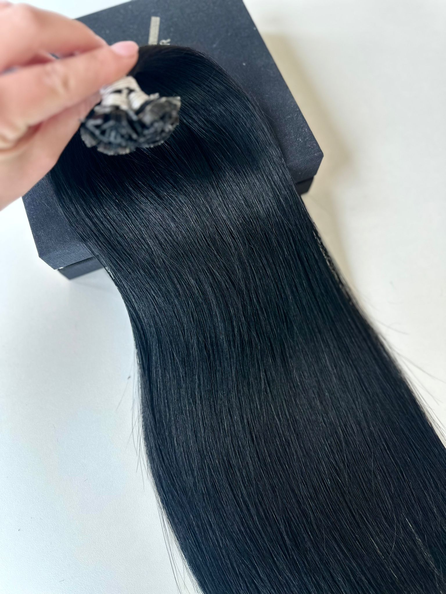 Extensii MICRO KERATINA Russian Hair Negru #1 - Extensii de par București