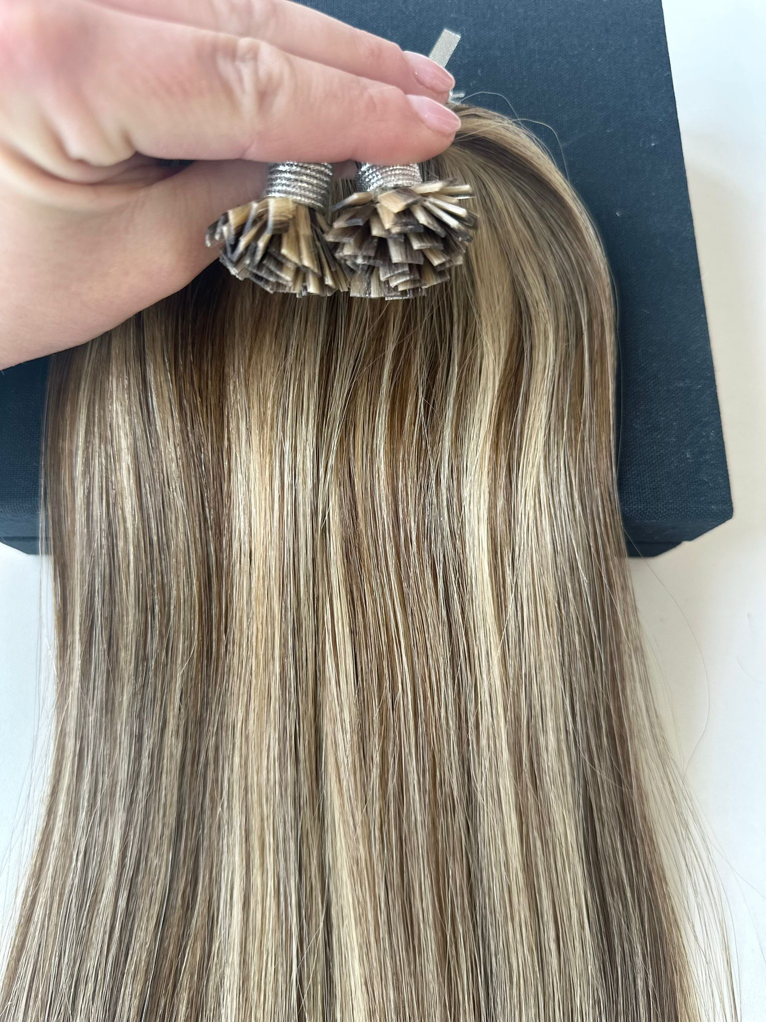 Extensii MICRO KERATINA Russian Hair Balayage #4/#14 - Extensii de par București