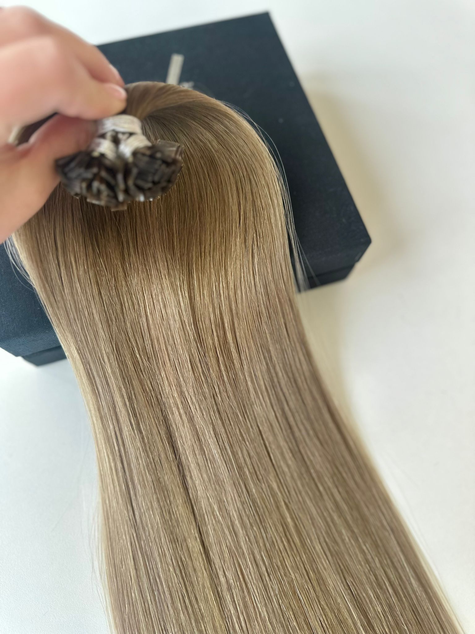 Extensii MICRO KERATINA Russian Hair Balayage #4/8/18 - Extensii de par București
