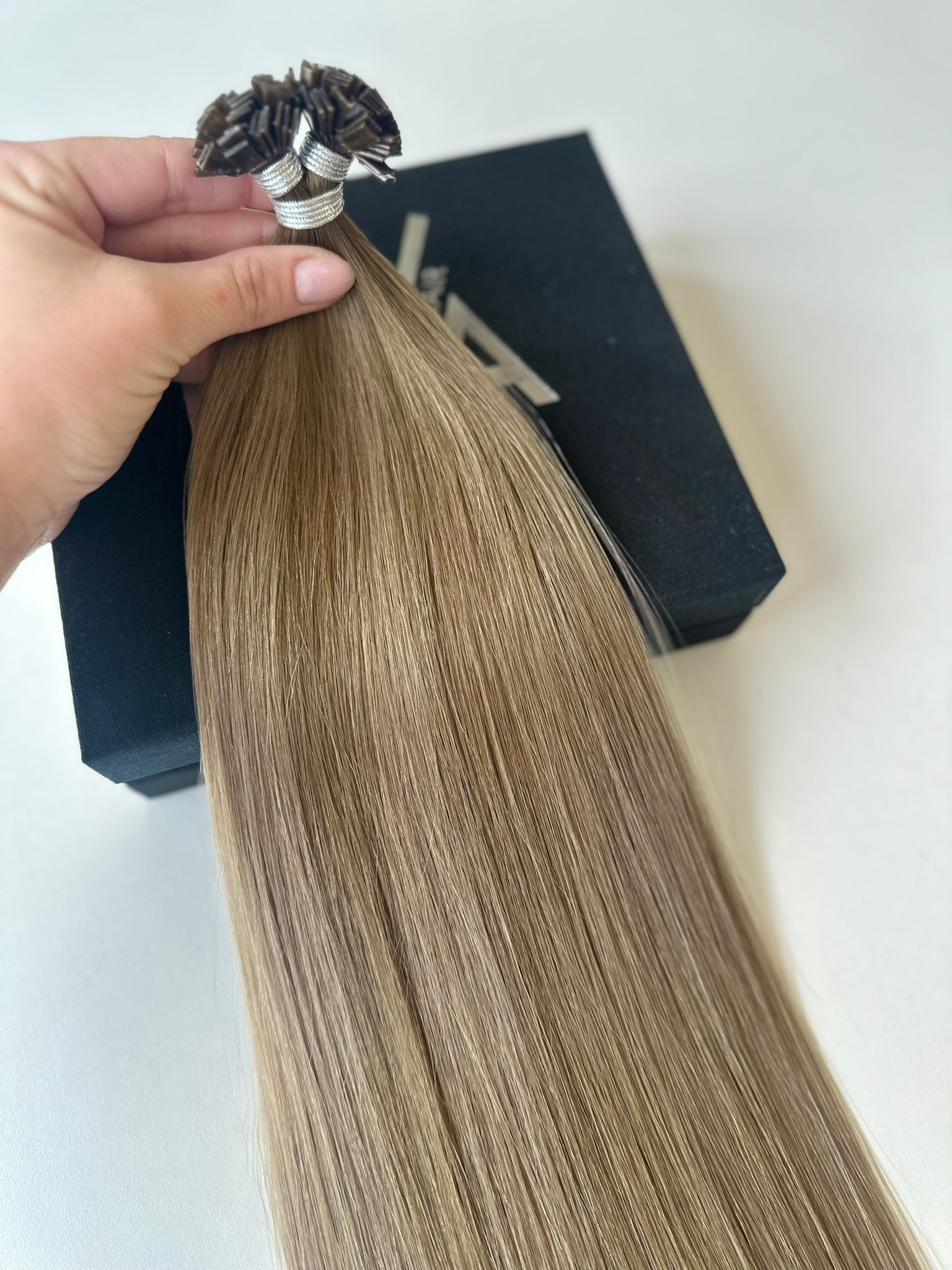 Extensii MICRO KERATINA Russian Hair Balayage #4/8/18 - Extensii de par București