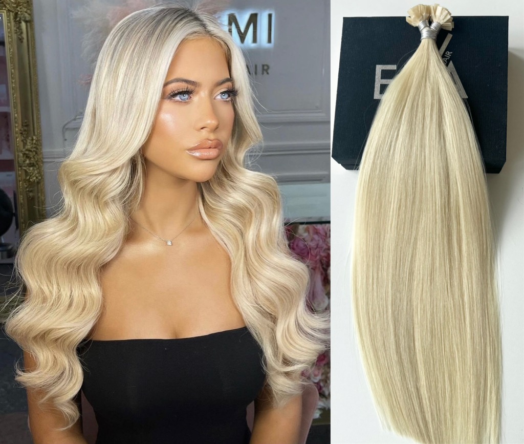 Extensii MICRO KERATINA Russian Hair Blond Deschis #60 - Extensii de par București