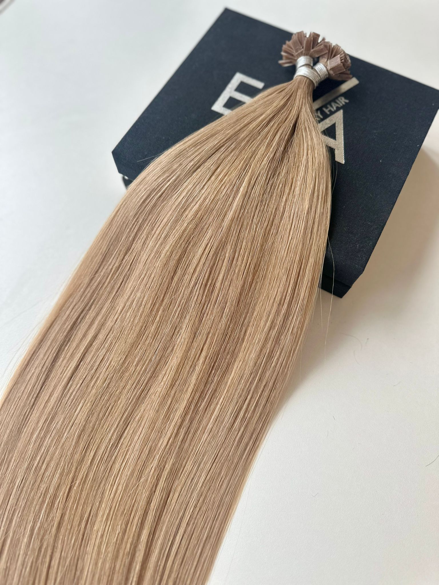 Extensii MICRO KERATINA Russian Hair Blond Frappe #12 - Extensii de par București