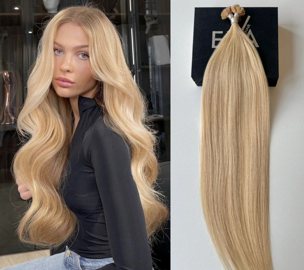 Extensii MICRO KERATINA Russian Hair Blond Miere #16 - Extensii de par București