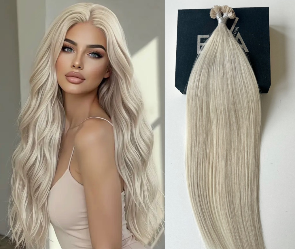 Extensii MICRO KERATINA Russian Hair Silver - Extensii de par București