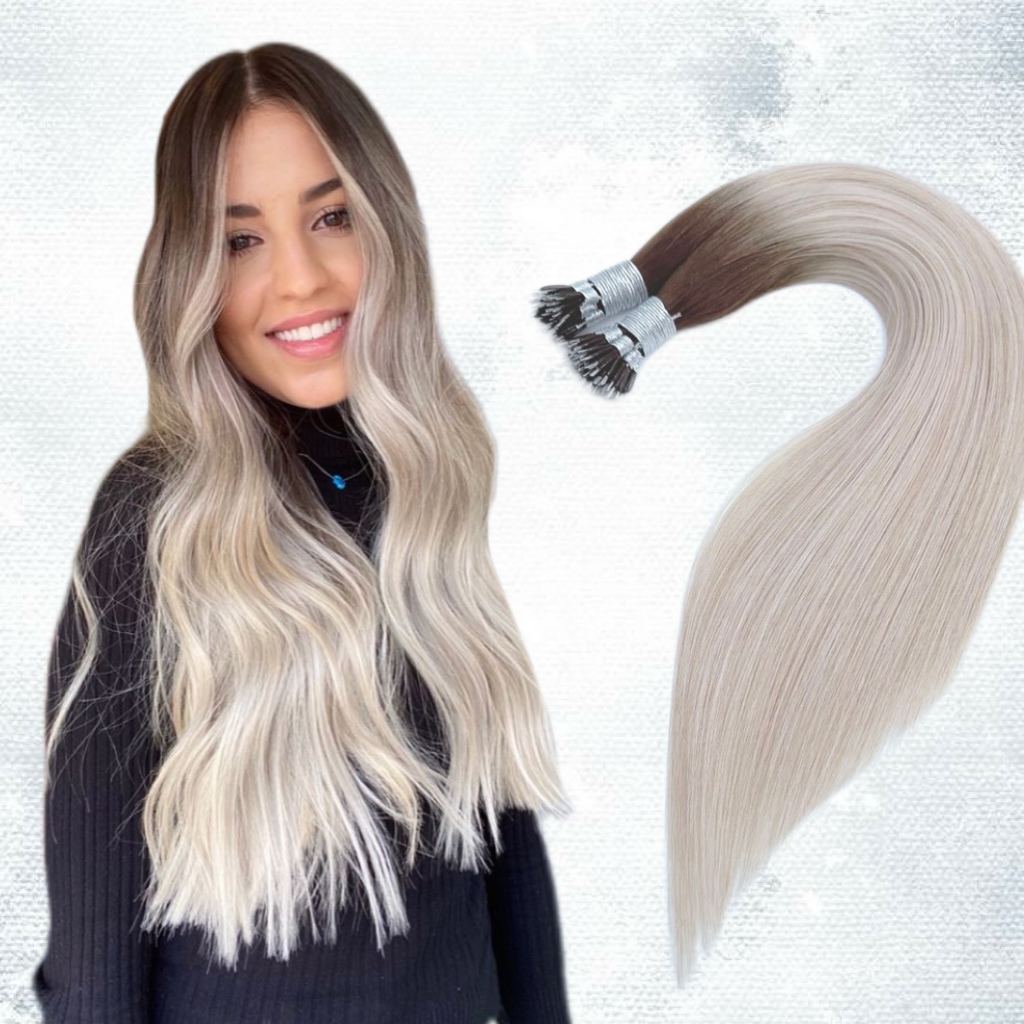 Extensii Nanoring Luxe Ombre #3/#60A - Extensii de par București