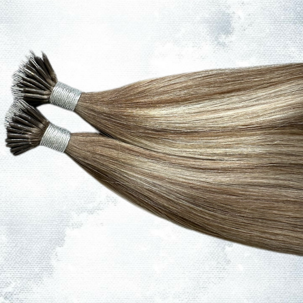 Extensii Nanoring Russian Balayage #8/Silver/#8 - Extensii de par București
