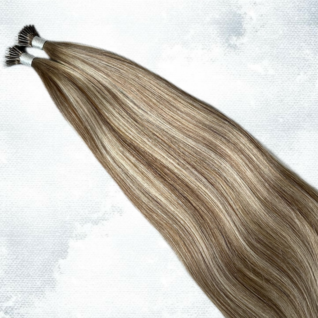 Extensii Nanoring Russian Balayage #8/Silver/#8 - Extensii de par București