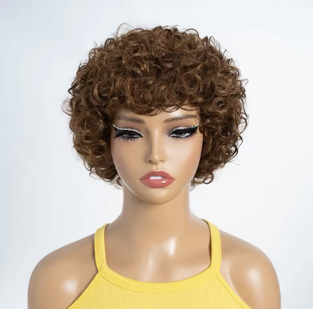 Peruca creata Brown Caramel - Extensii de par București